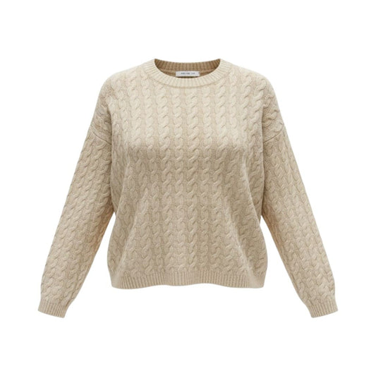 CHANDAIL MANCHES LONGUES BEIGE ZARA TRESSÉ MEDIUM