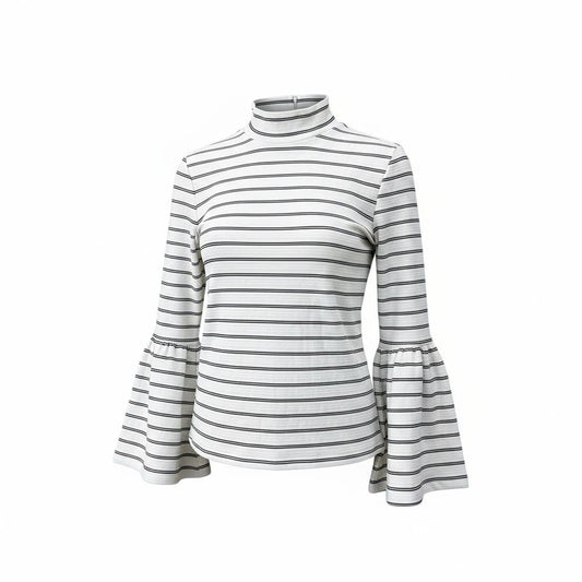 CHANDAIL MANCHES LONGUES BLANC LIGNÉ NOIR DYNAMITE SMALL