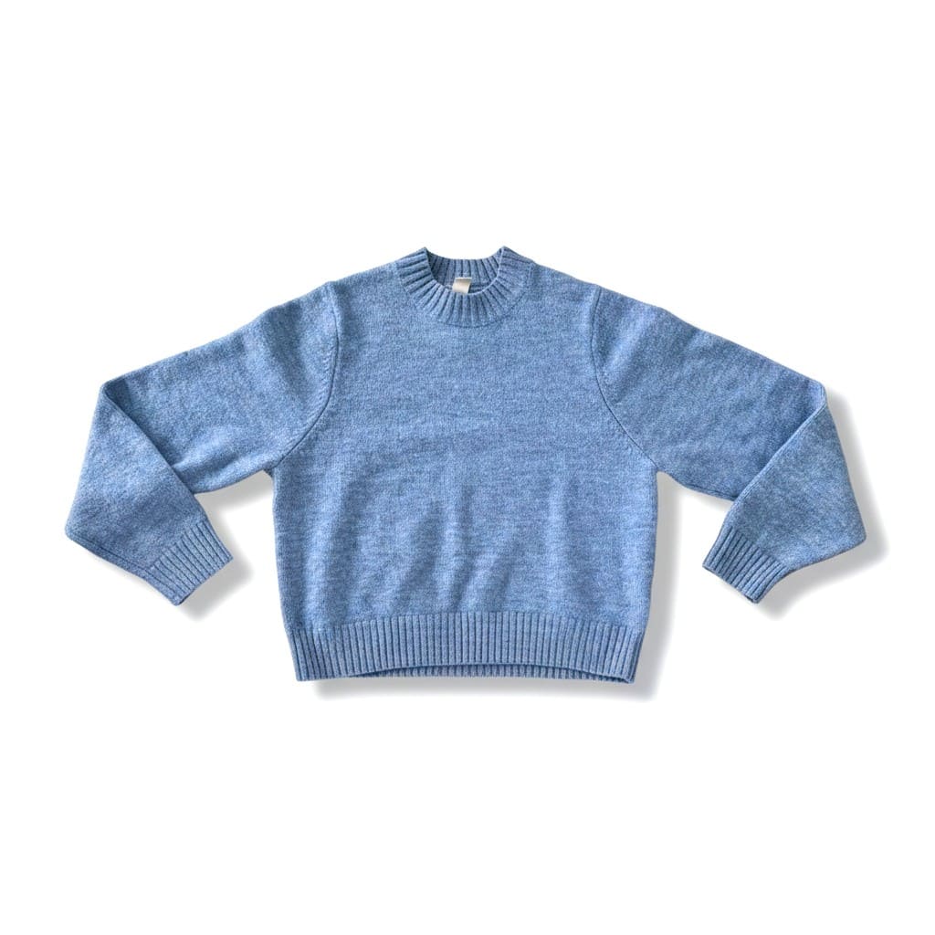 CHANDAIL MANCHES LONGUES BLEU LAINAGE SIMONS SMALL