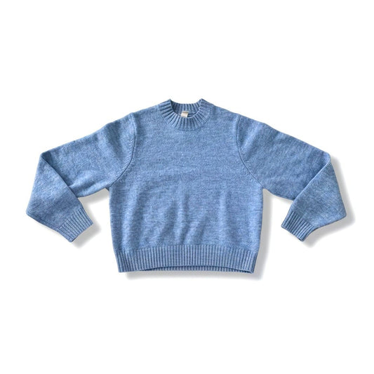 CHANDAIL MANCHES LONGUES BLEU LAINAGE SIMONS SMALL