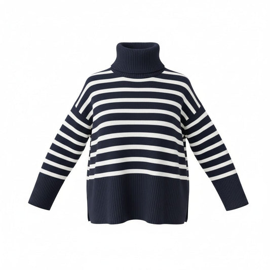 CHANDAIL MANCHES LONGUES BLEU MARIN LIGNÉ BLANC GAP SMALL