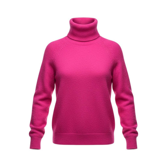 CHANDAIL MANCHES LONGUES COL ROULÉ ROSE X-SMALL / SMALL