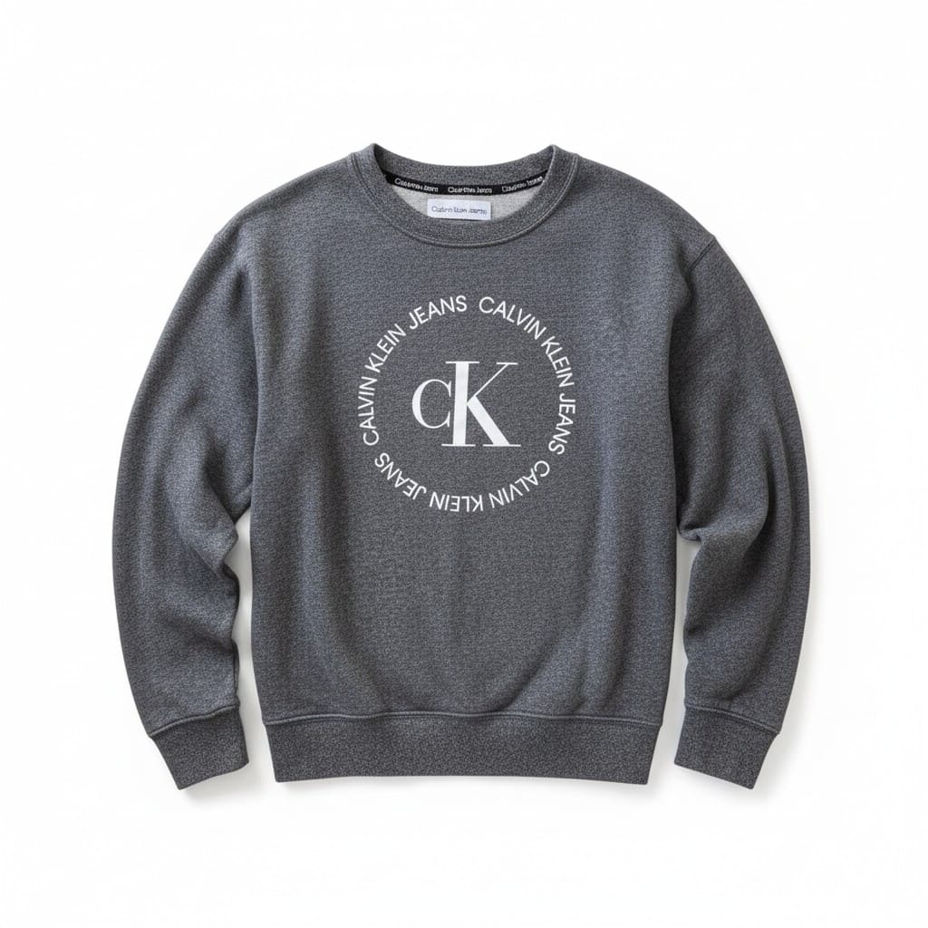 CHANDAIL MANCHES LONGUES GRIS CALVIN KLEIN MEDIUM