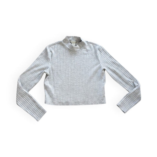 CHANDAIL MANCHES LONGUES LÉGER CROP GRIS H&M LARGE