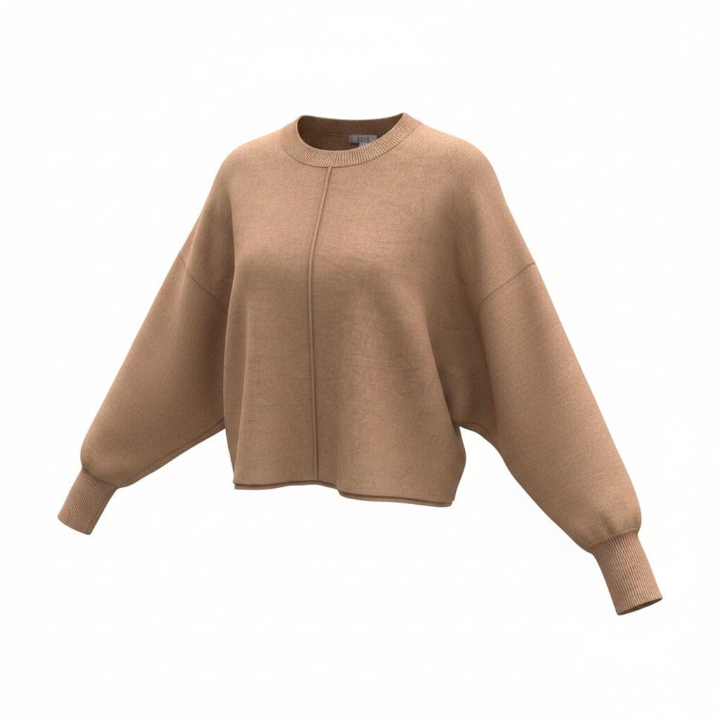CHANDAIL MANCHES LONGUES MARRON THYME MEDIUM