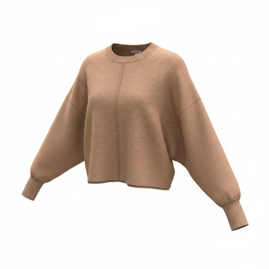CHANDAIL MANCHES LONGUES MARRON THYME MEDIUM