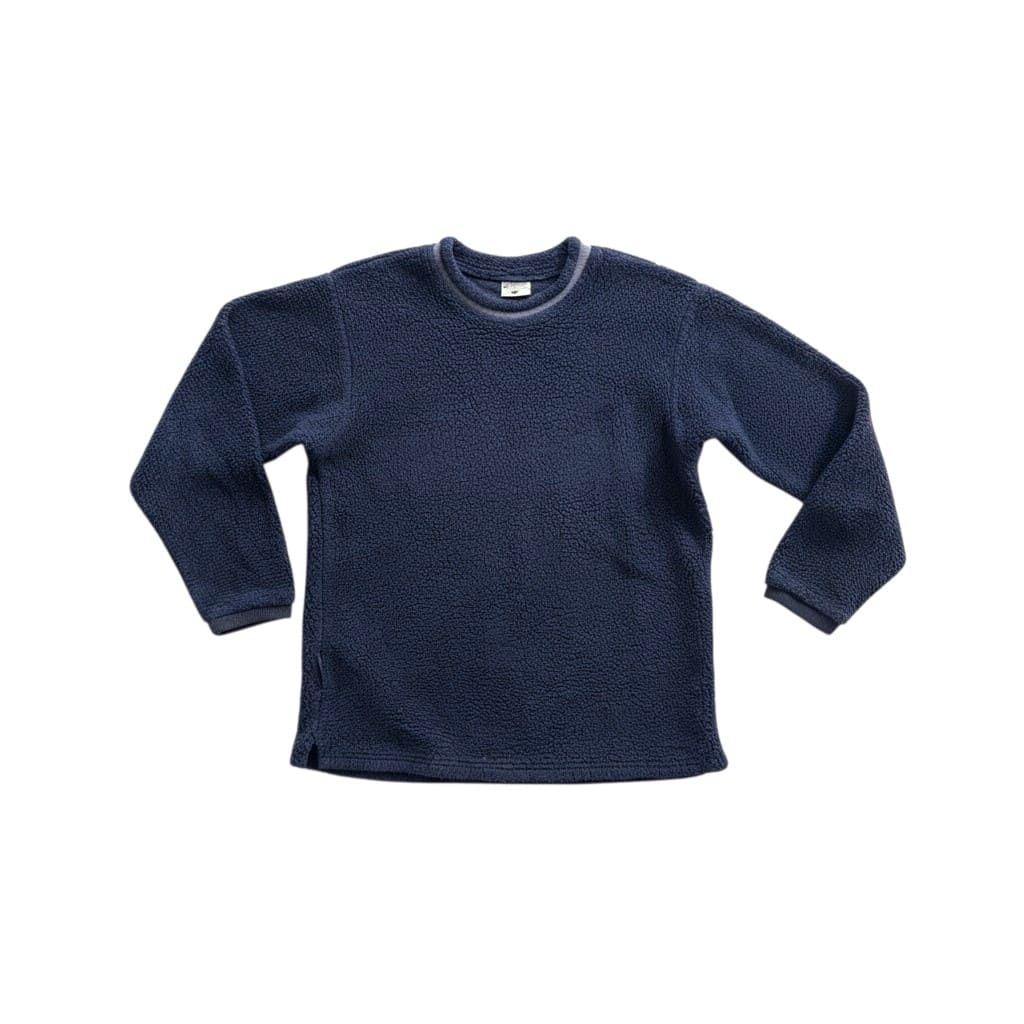 CHANDAIL MANCHES LONGUES OVERSIZED EN MOUMOU BLEU MARIN COLUMBIA MEDIUM