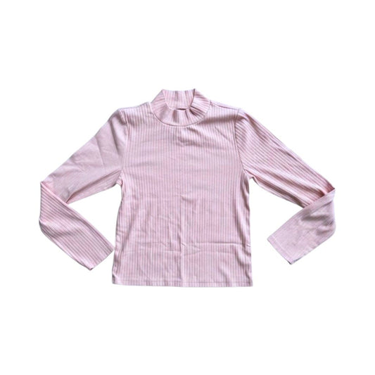 CHANDAIL MANCHES LONGUES UN PEU CROP ROSE GAP LARGE