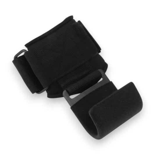 CROCHETS POIGNET POUR LEVAGE DE POIDS SPORTS NOIR NEUF *PAIRE*
