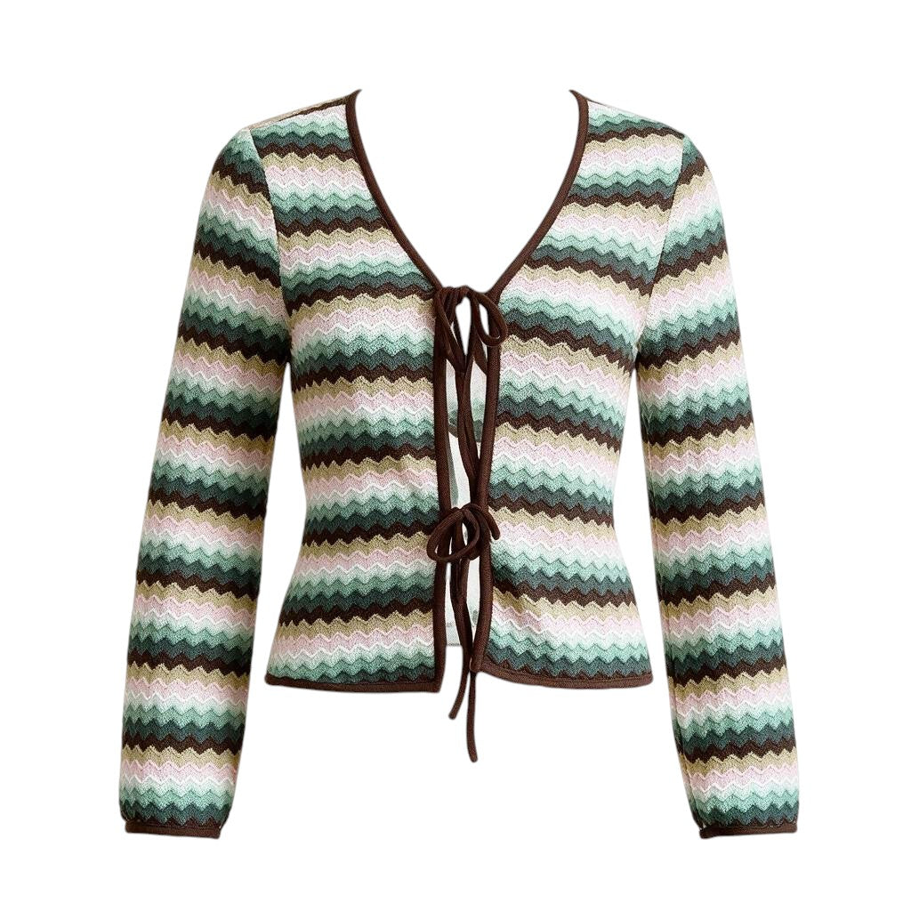 CROP CARDIGAN AVEC BOUCLES ROSE MATERNITÉ X-SMALL