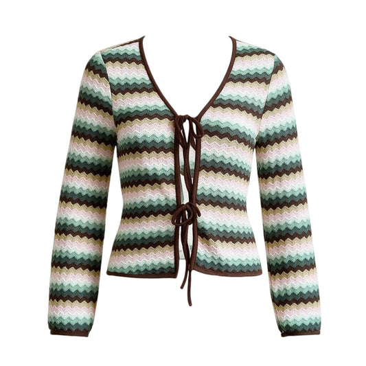 CROP CARDIGAN AVEC BOUCLES ROSE MATERNITÉ X-SMALL