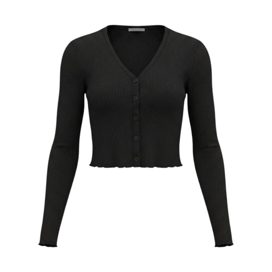 CROP CARDIGAN NOIR H&M MEDIUM