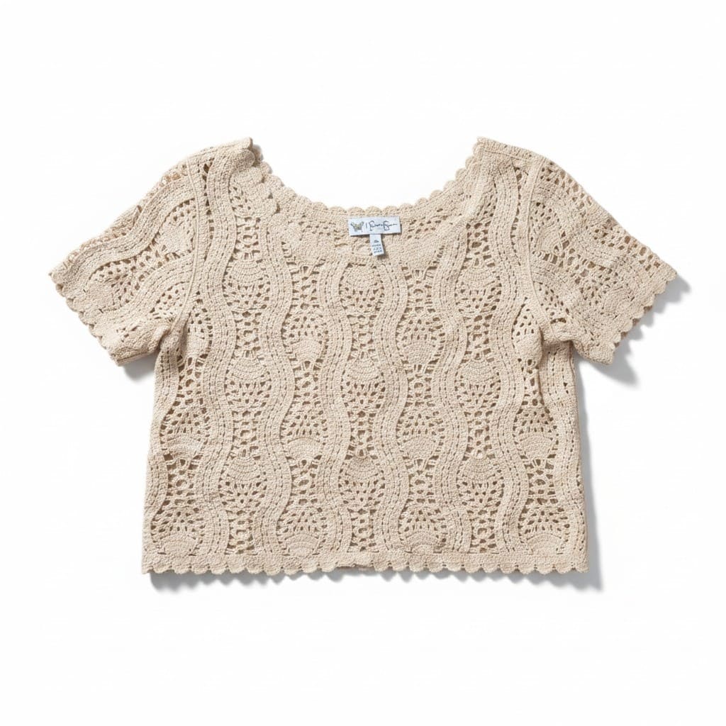 CROP CRÈME STYLE CROCHET MEDIUM