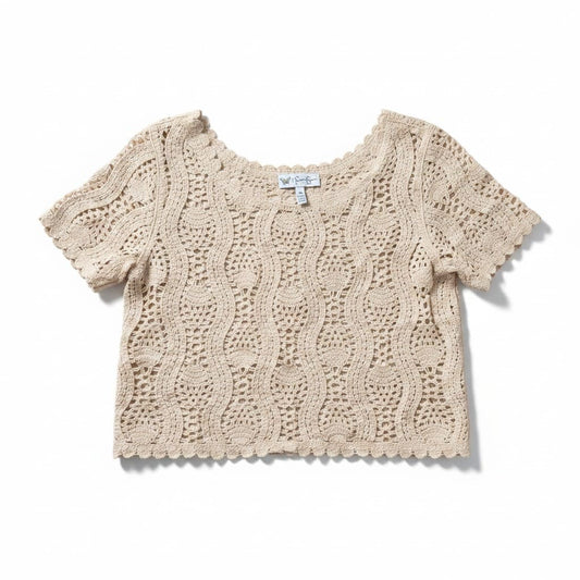 CROP CRÈME STYLE CROCHET MEDIUM