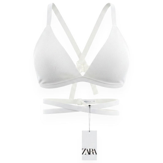 CROP TOP BLANC NEUF ZARA X-LARGE