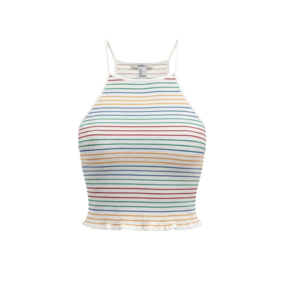 CROP TOP CAMISOLE COLORÉ FOREVER 21 SMALL