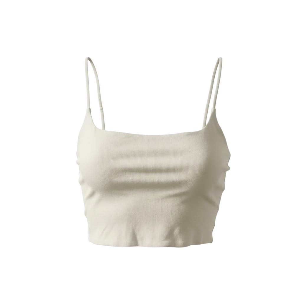 CROP TOP CAMISOLE CRÈME BABATON *MINI TACHE SMALL
