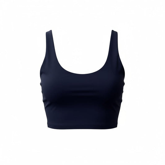 CROP TOP CAMISOLE DE SPORTS BLEU MARIN SMALL