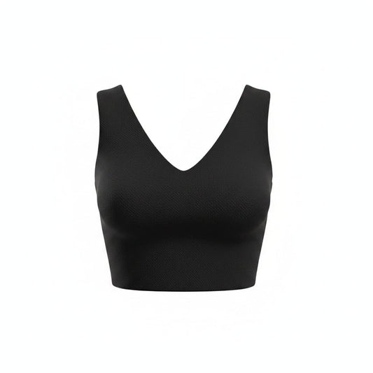 CROP TOP CAMISOLE NOIR SMALL