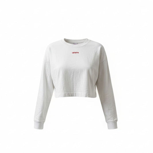 CROP TOP CHANDAIL MANCHES LONGUES BLANC LEVI'S X-LARGE