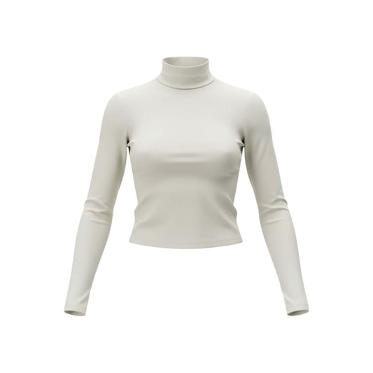 CROP TOP MANCHES LONGUES BLANC BABATON CONTOUR SMALL