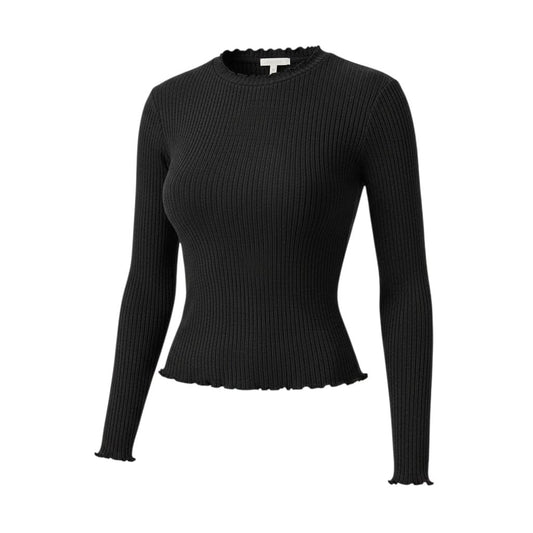CROP TOP MANCHES LONGUES NOIR TENTREE MEDIUM