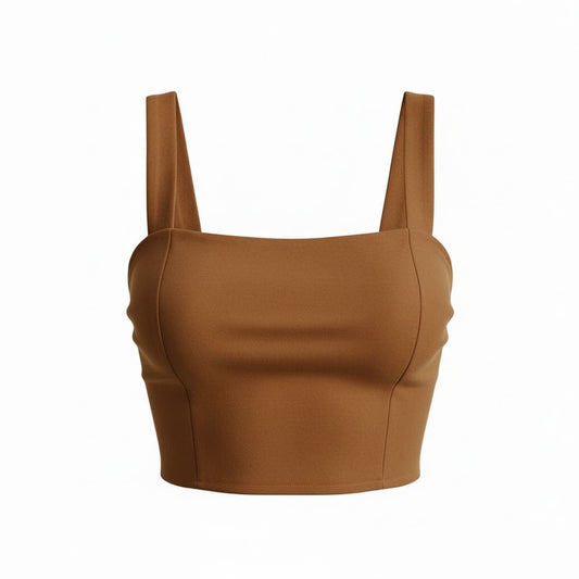 CROP TOP MARRON WOMANCE LARGE