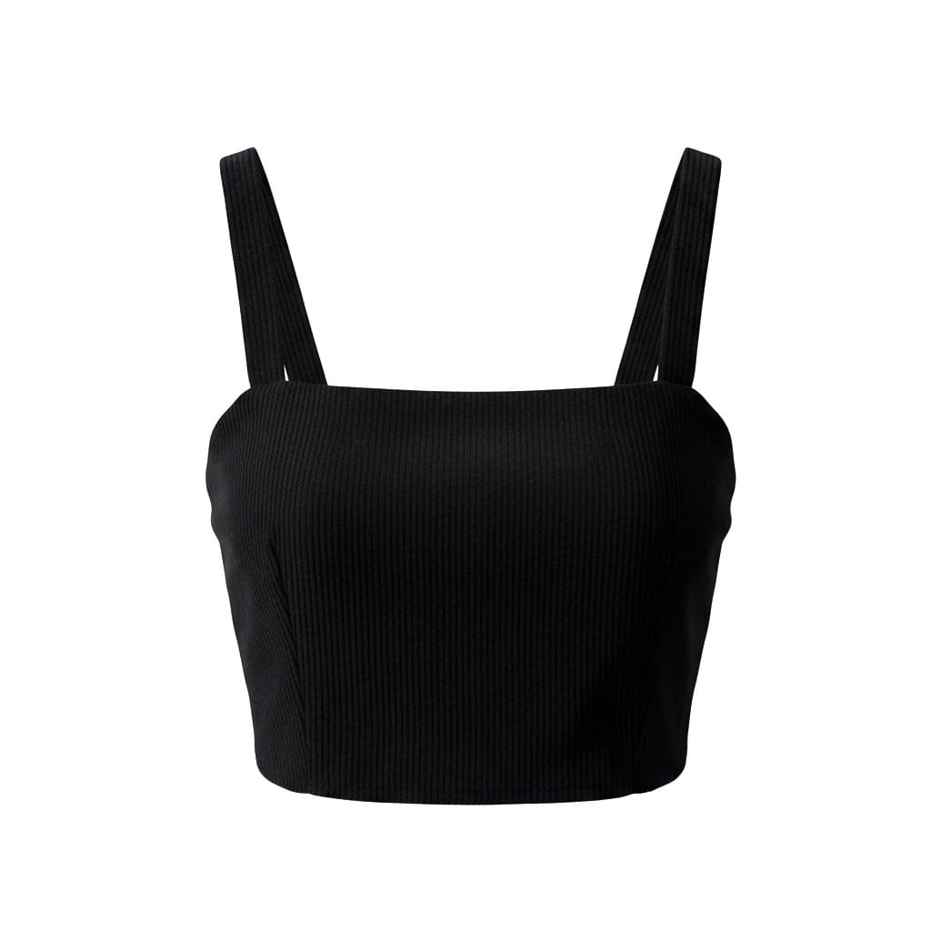 CROP TOP NOIR CAMISOLE STYLE VELOUR LARGE