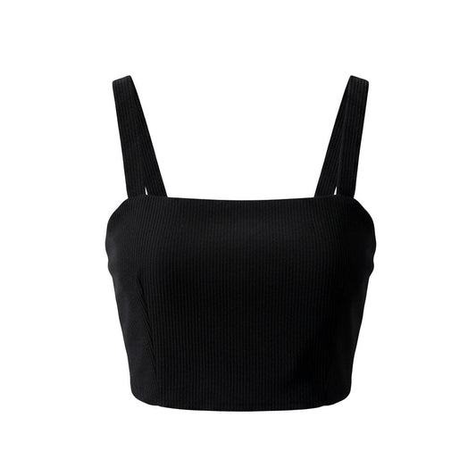 CROP TOP NOIR CAMISOLE STYLE VELOUR LARGE