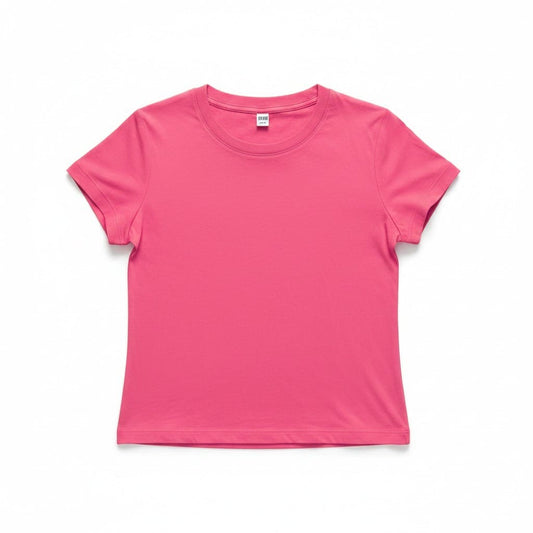 CROP TOP T-SHIRTS ROSE UNIQLO X-SMALL