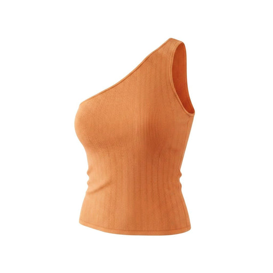 CROP TOP UNE MANCHE ORANGE RW&CO X-LARGE