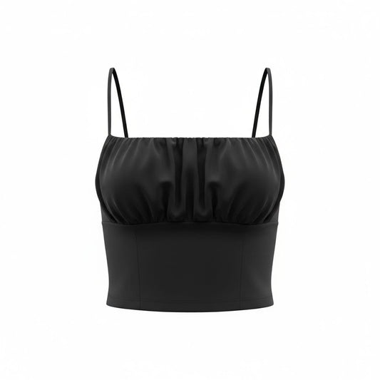 CROP TOP NOIR DYNAMITE CAMISOLE X-SMALL