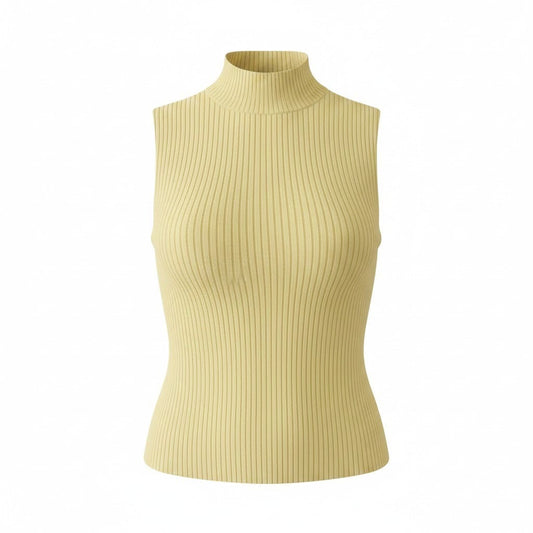 HAUT JAUNE SANS MANCHES MEDIUM
