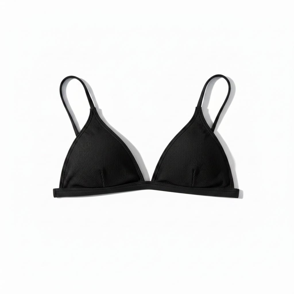 HAUT MAILLOT TRIANGLE NOIR JUNE LARGE