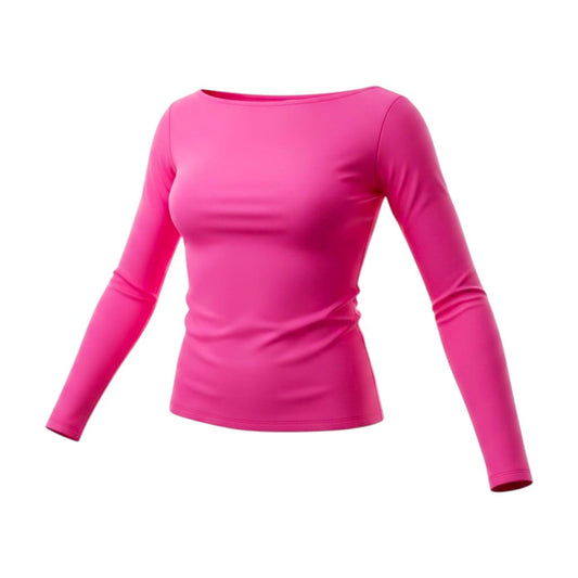 CHANDAIL MANCHES LONGUES ROSE MEDIUM / LARGE