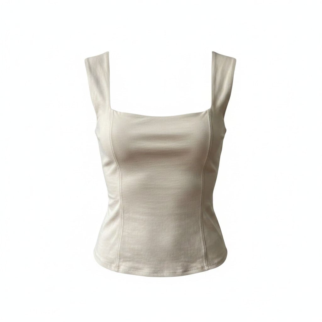 HAUT SANS MANCHES BEIGE / CRÈME RW&CO SMALL