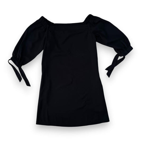 ROBE NOIRE MANCHES AUX ÉPAULES X-SMALL