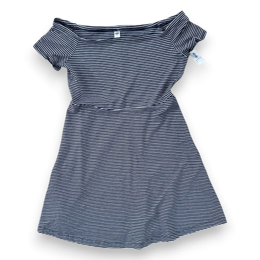 ROBE BLEU MARIN LIGNÉ BLANC OLD NAVY NEUVE MEDIUM