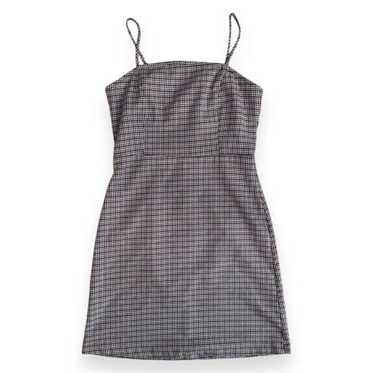 ROBE SIMONS BOURGOGNE-BLANC ET NOIR SMALL