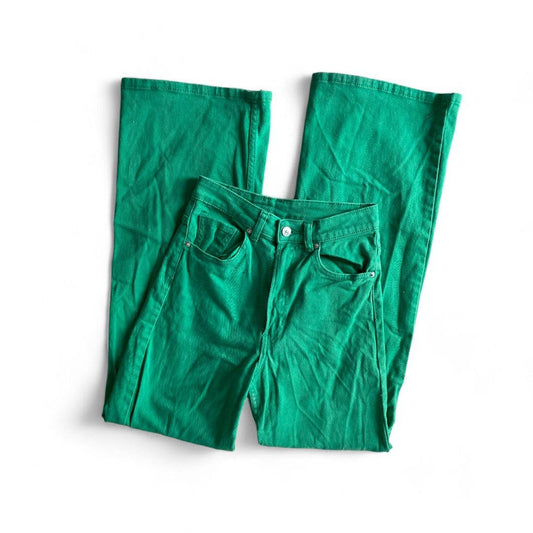 PANTALONS TAILLE HAUTE VERT H&M SMALL