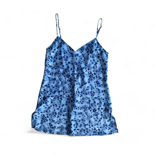 ROBE SATIN BLEU AVEC MOTIF LA SENZA MEDIUM