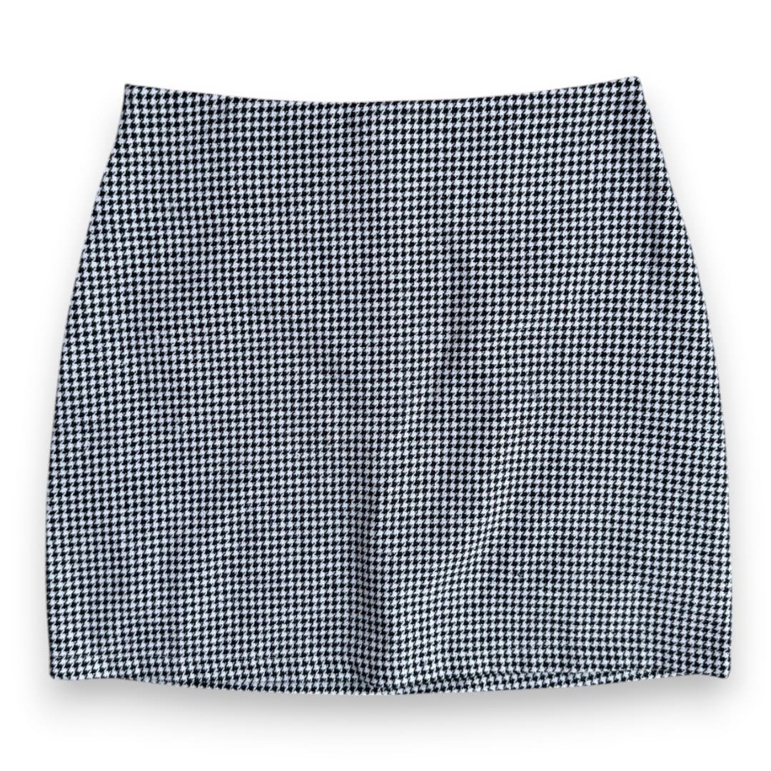 JUPE NOIRE ET BLANCHE TAILLE HAUTE X-SMALL