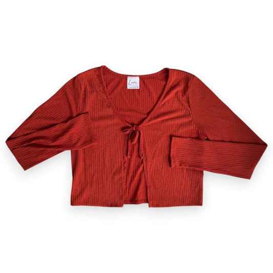 CROP TOP ORANGE ATTACHÉ À L'AVANT LIVI X-LARGE