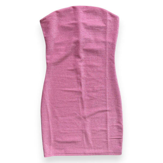 ROBE MOULANTE ROSE SANS MANCHES AVEC BRILLANTS H&M X-SMALL