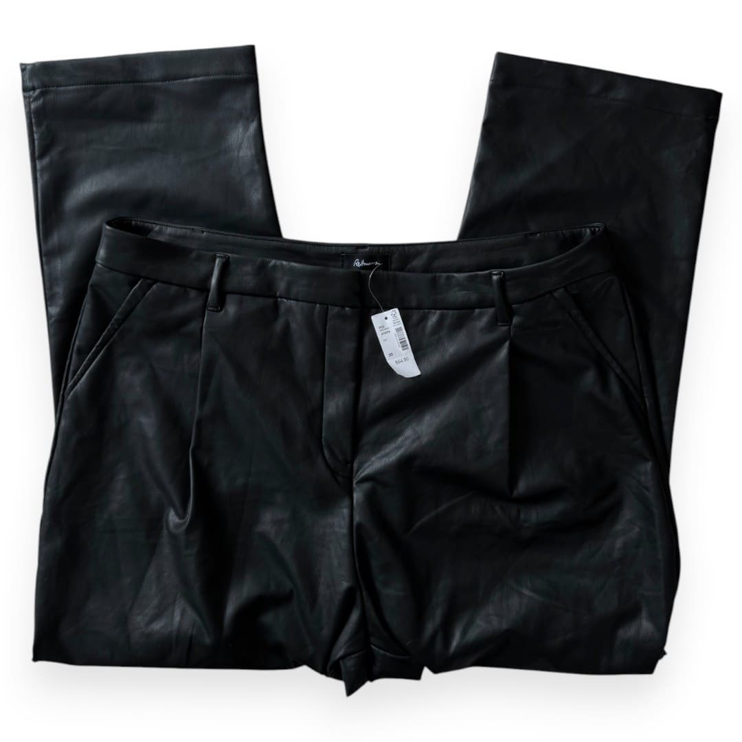 PANTALONS TAILLE HAUTE NOIRE REITMANS FAUX CUIRE REITMANS NEUF 2X-LARGE