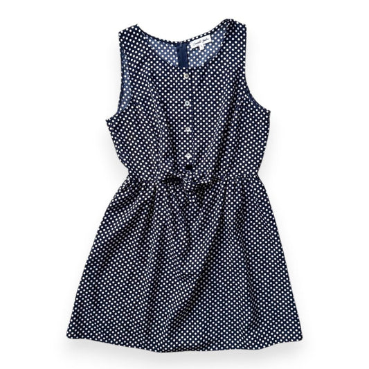 ROBE BLEU AVEC POINTS BLANCS SANS MANCHES MEDIUM