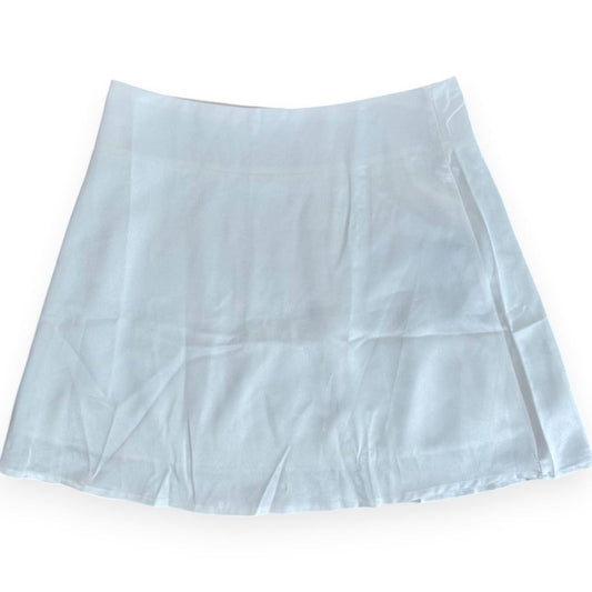 JUPE BLANCHE TAILLE HAUTE EN SATIN NEUVE LYANER SMALL