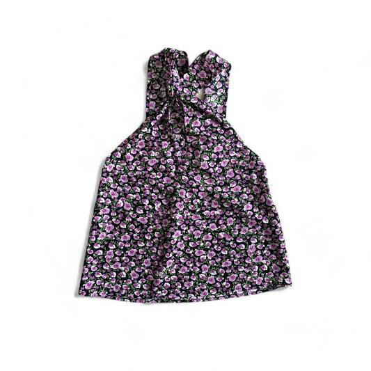 HAUT FLEURS MAUVE ZARA X-SMALL