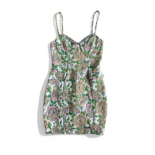 ROBE NEUVE ZARA FLEURS AVEC BRILLANTS SMALL