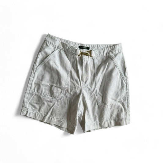 SHORTS TAILLE HAUTE BLANCHE RALPH LAUREN MEDIUM